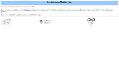 Desktop Screenshot of lists.dmci.com